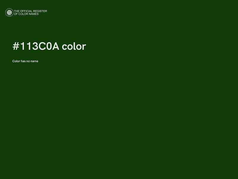 #113C0A color image