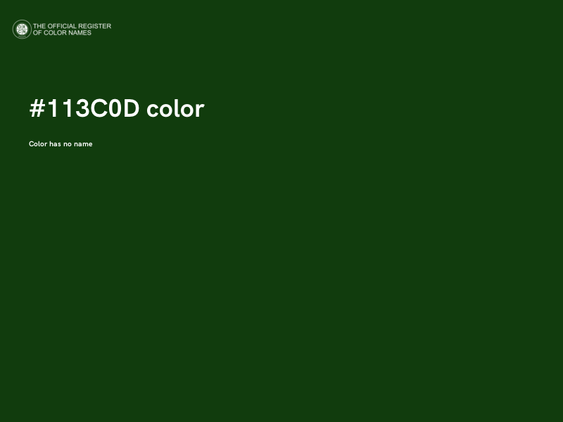 #113C0D color image