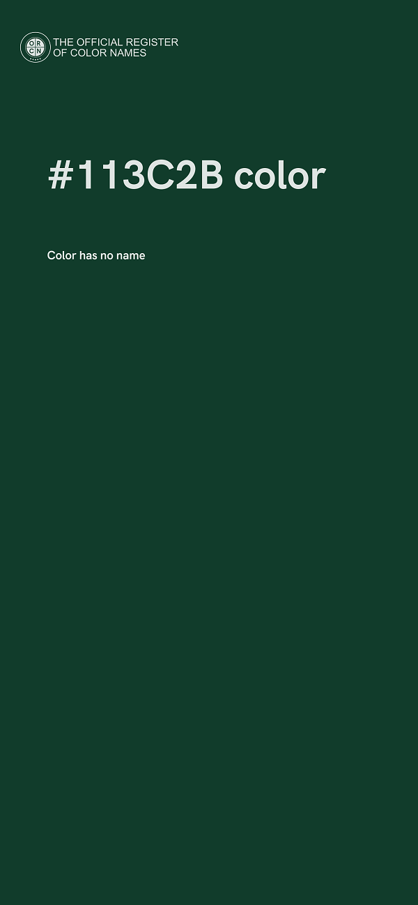 #113C2B color image