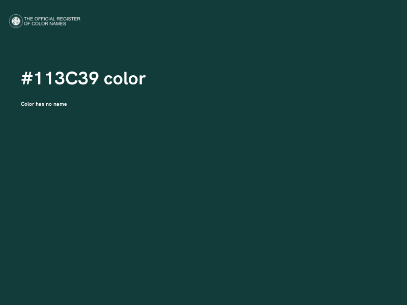 #113C39 color image