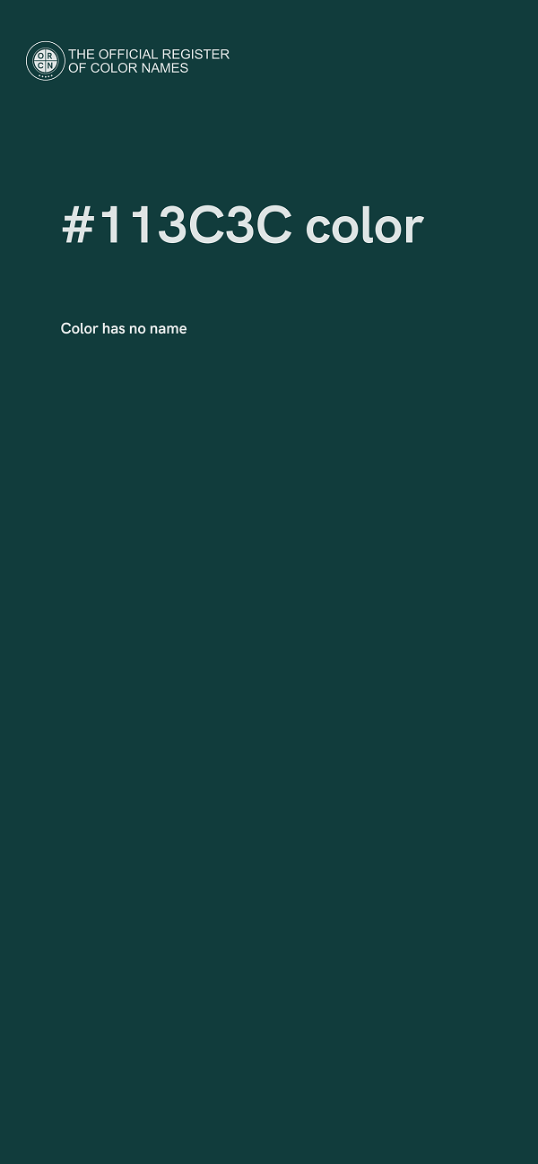#113C3C color image