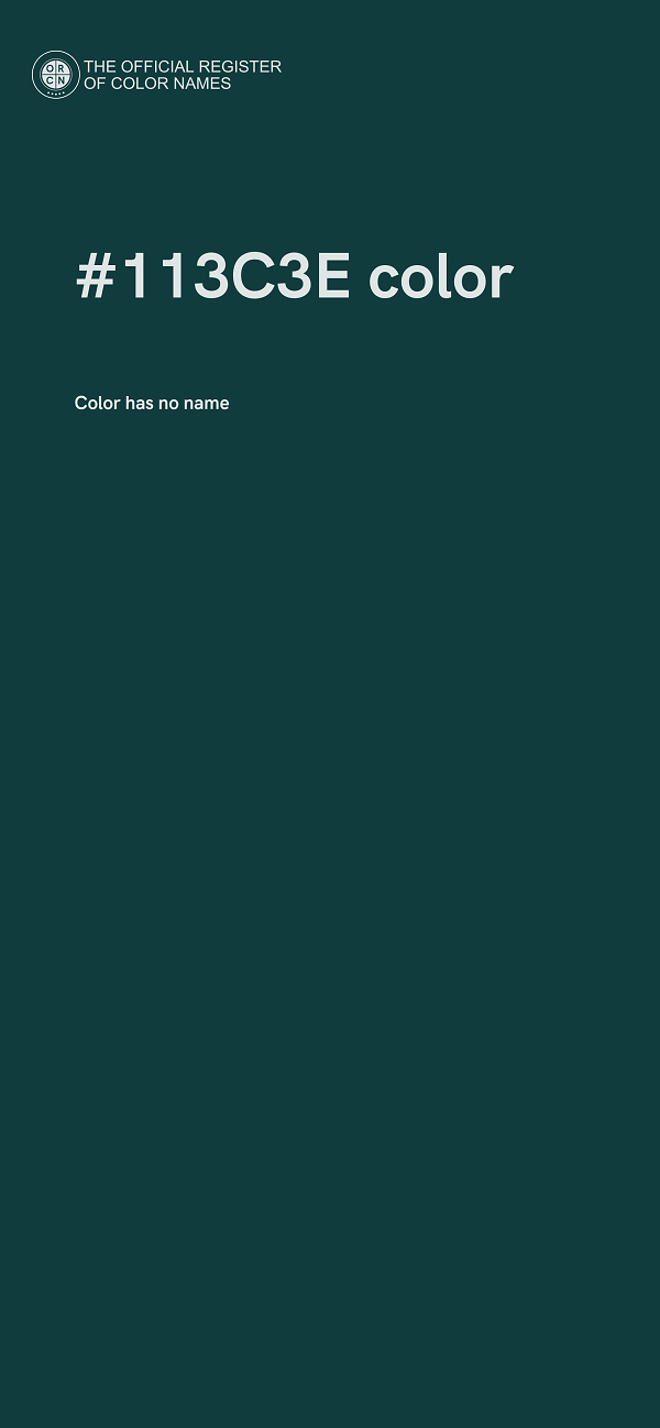 #113C3E color image