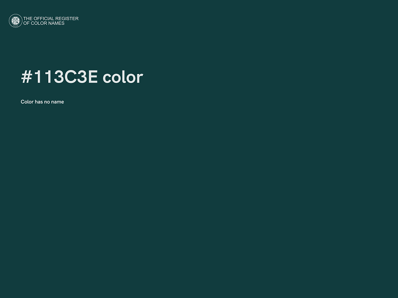#113C3E color image