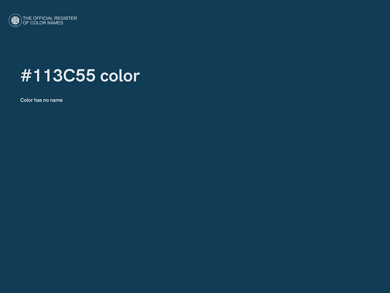 #113C55 color image