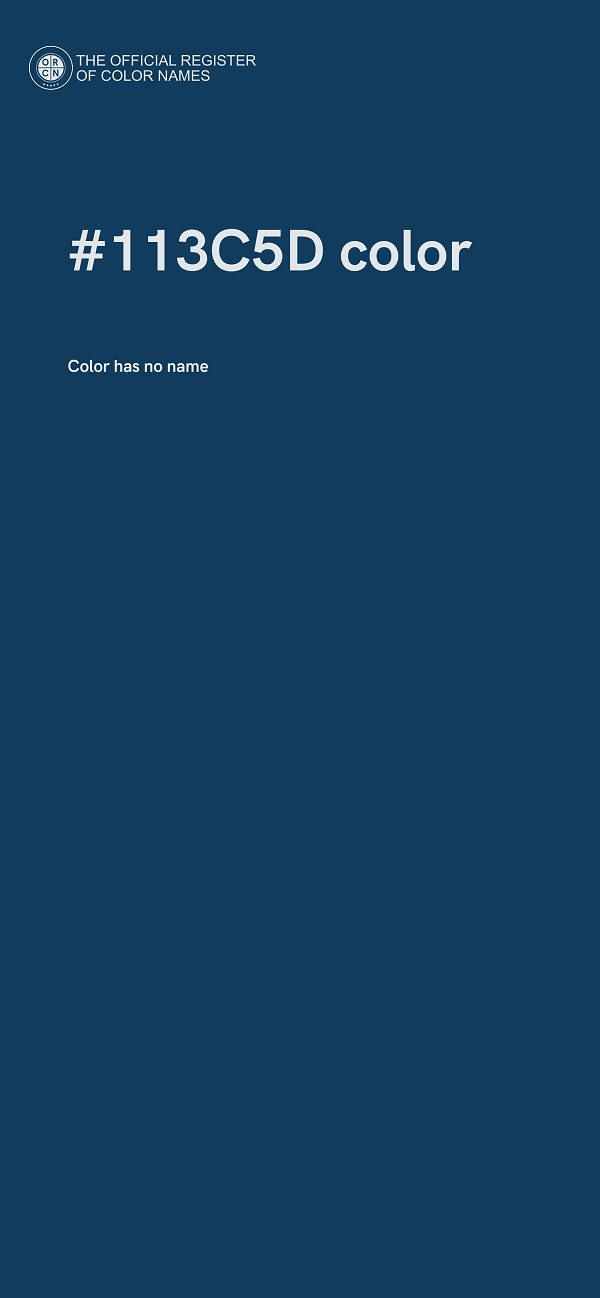 #113C5D color image