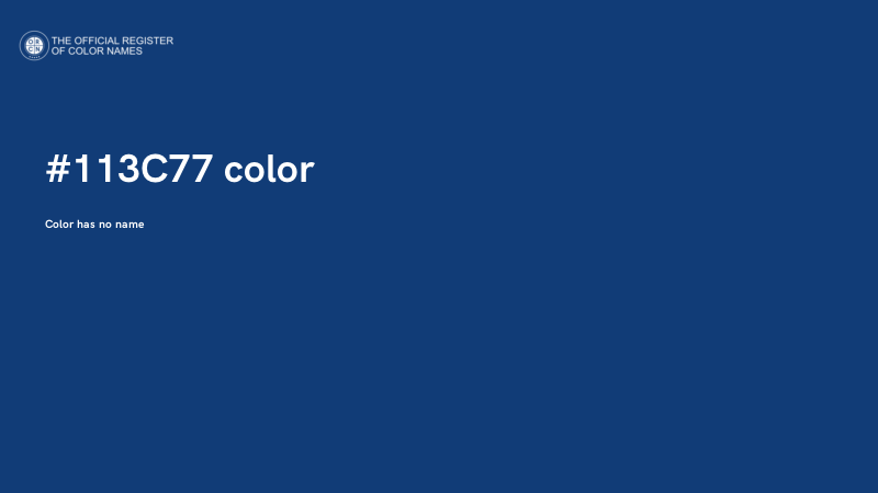 #113C77 color image