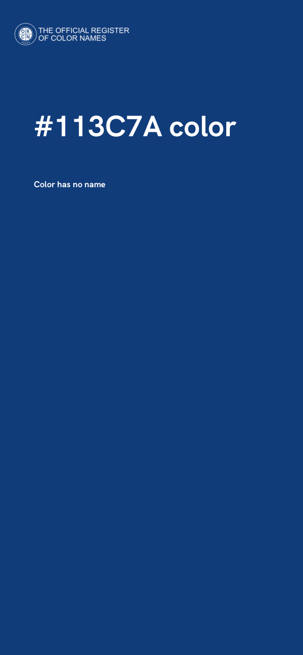 #113C7A color image