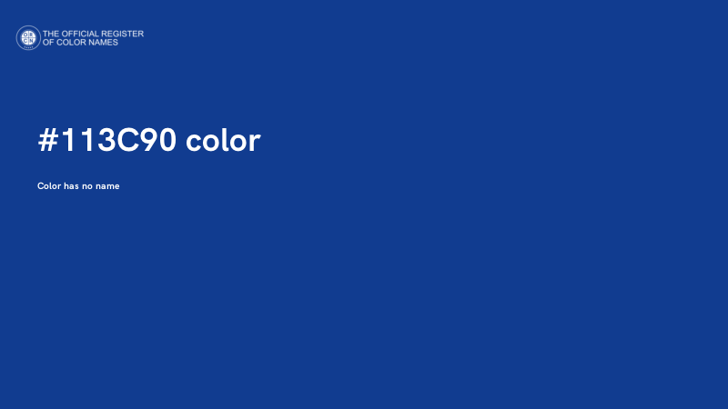 #113C90 color image
