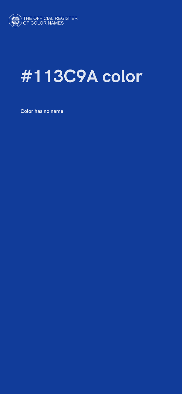 #113C9A color image