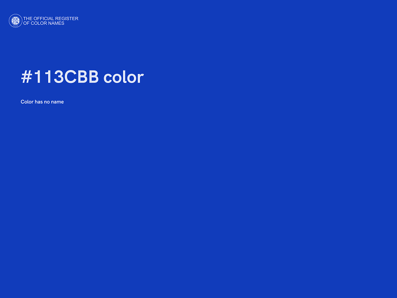 #113CBB color image