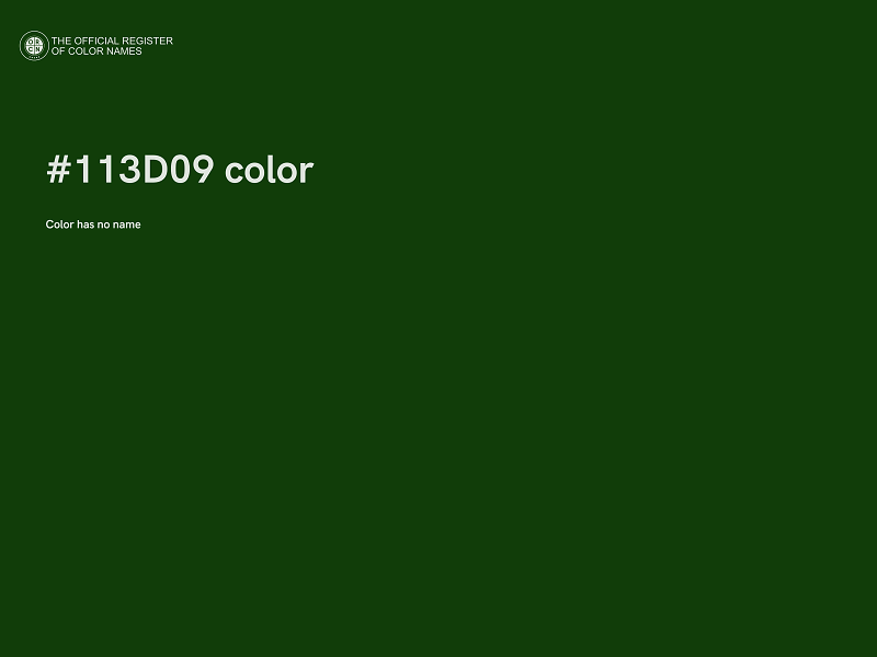 #113D09 color image