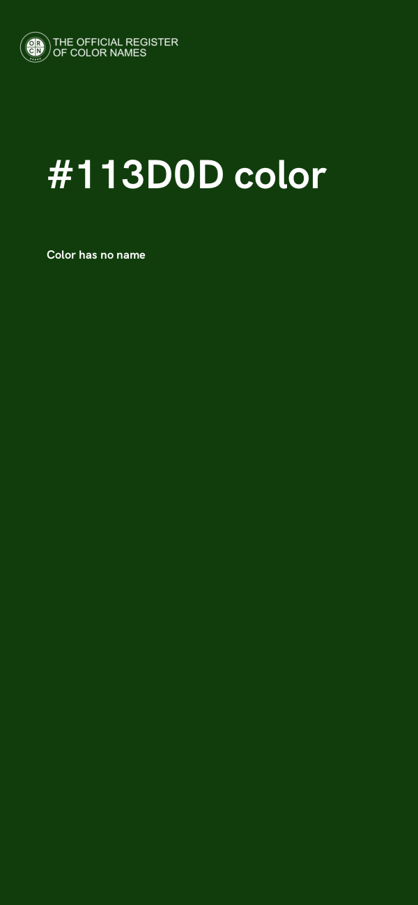#113D0D color image