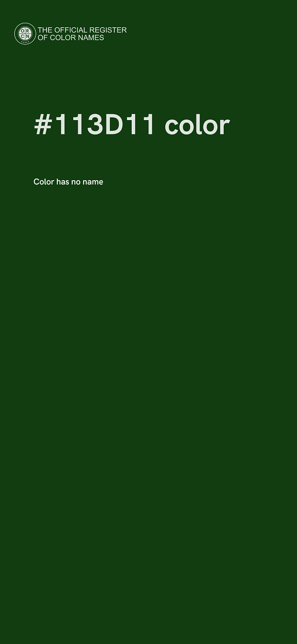 #113D11 color image