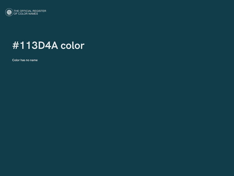 #113D4A color image