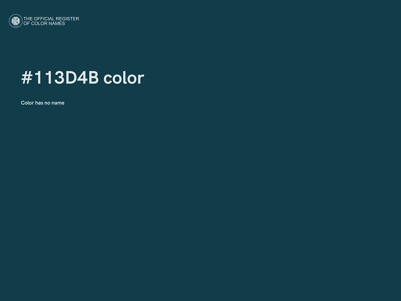 #113D4B color image