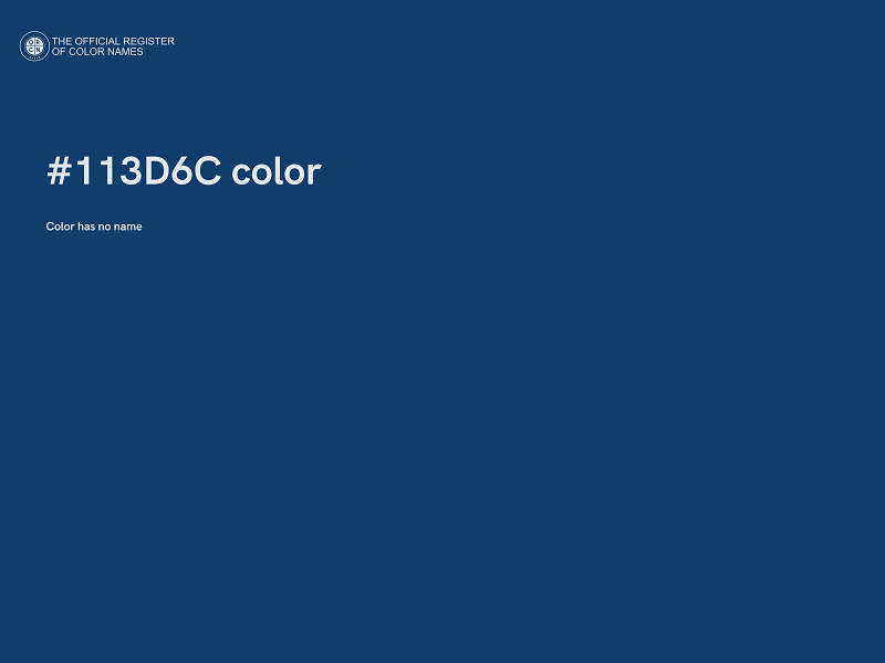 #113D6C color image