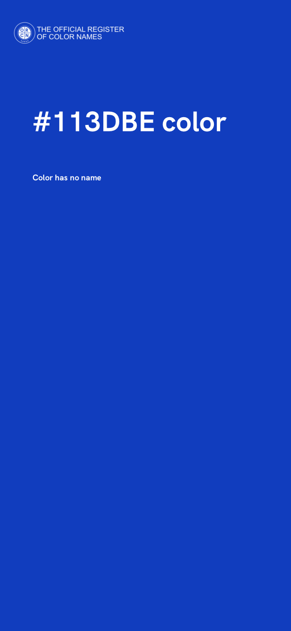 #113DBE color image