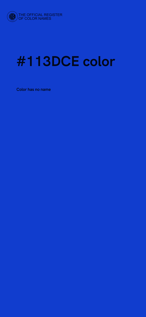 #113DCE color image