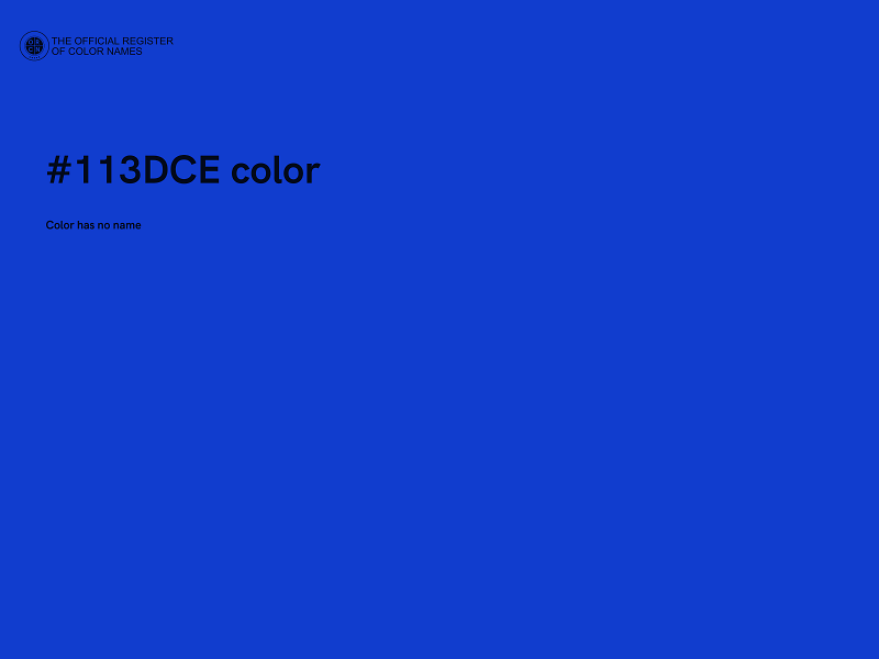 #113DCE color image