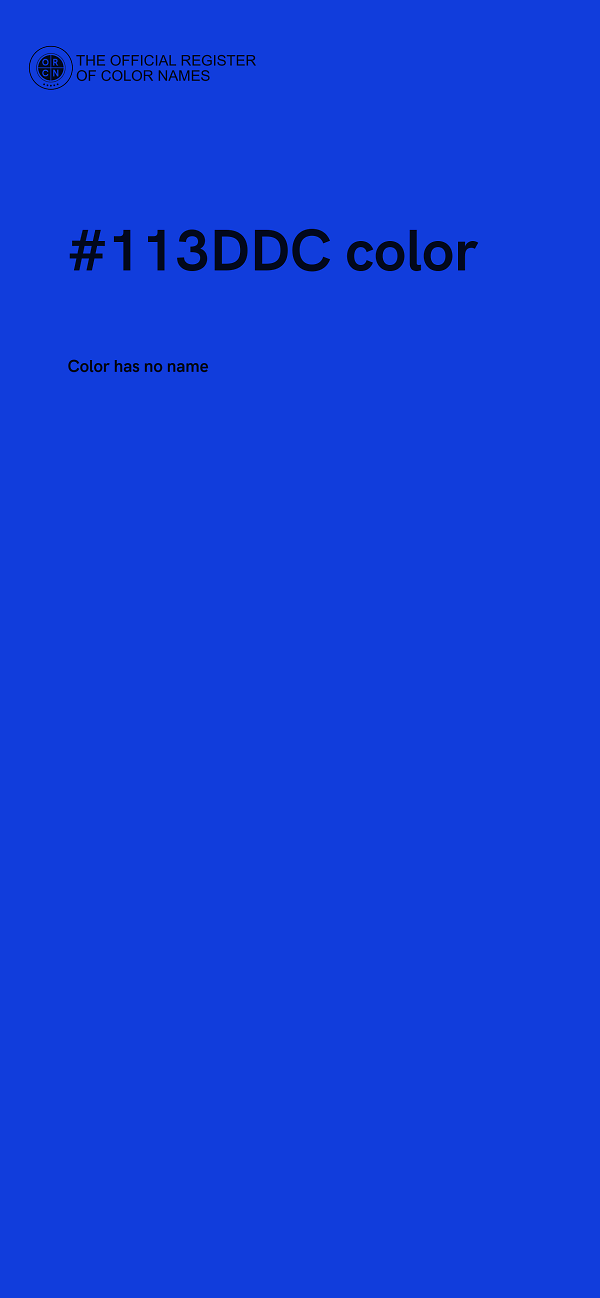 #113DDC color image