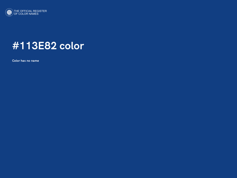 #113E82 color image