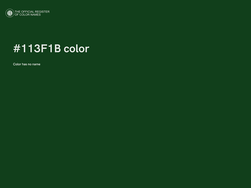 #113F1B color image