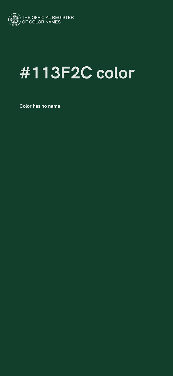 #113F2C color image