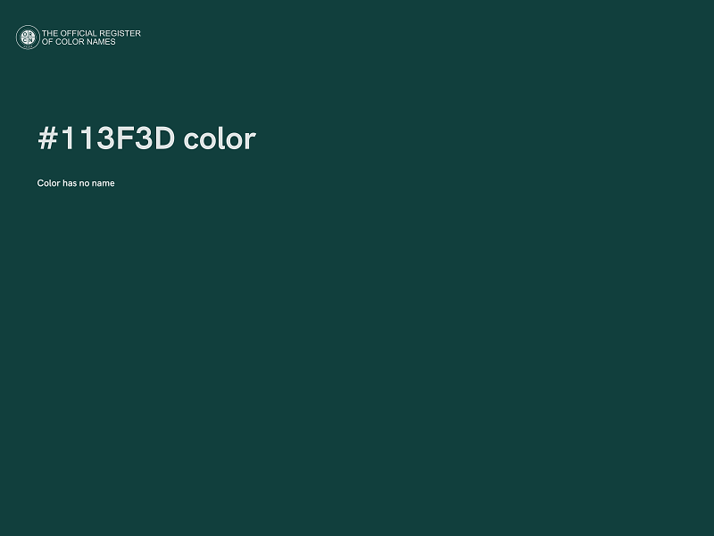 #113F3D color image