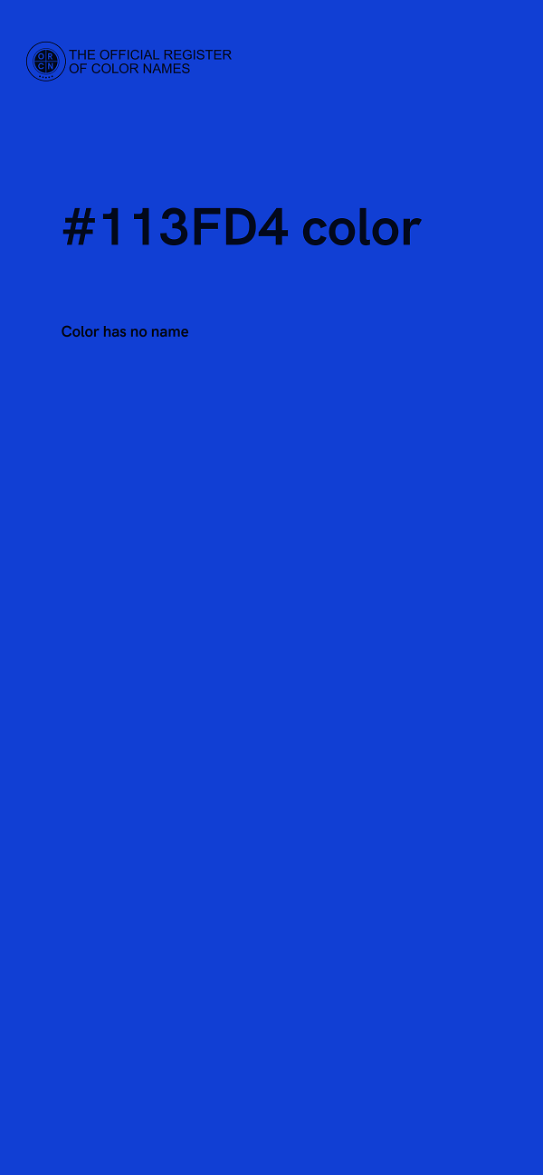 #113FD4 color image