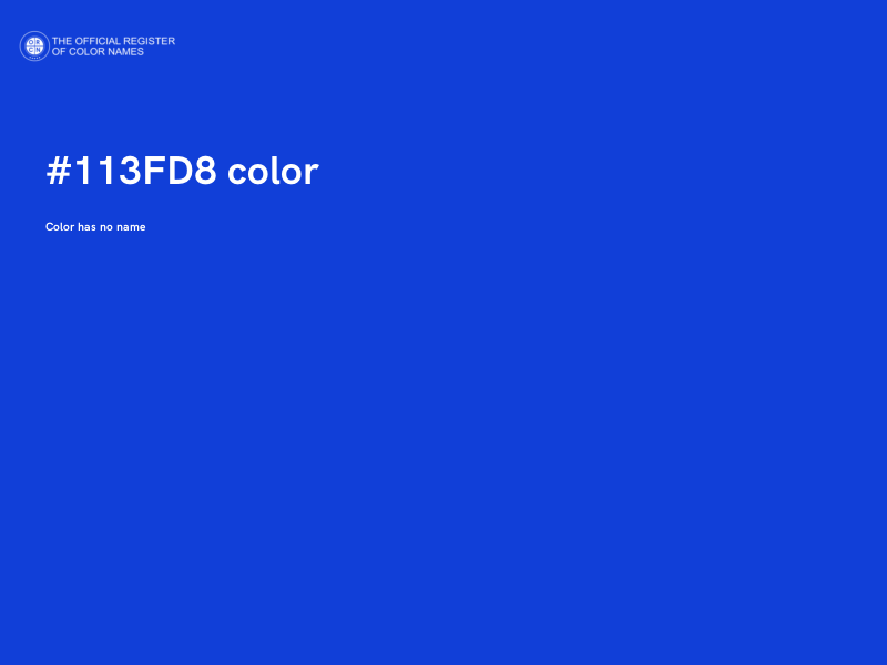 #113FD8 color image