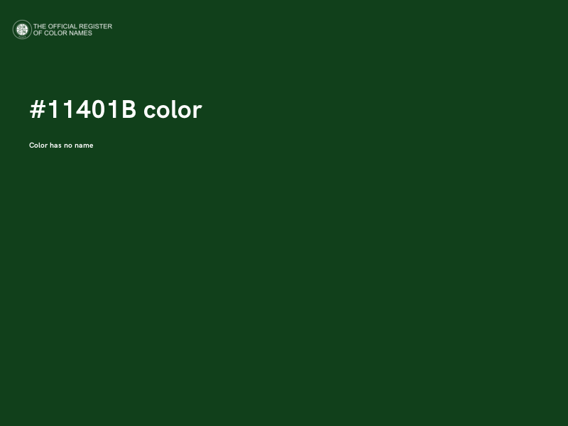 #11401B color image