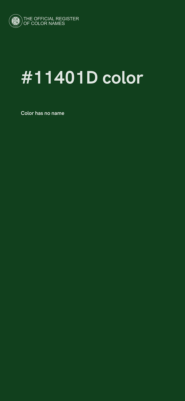 #11401D color image
