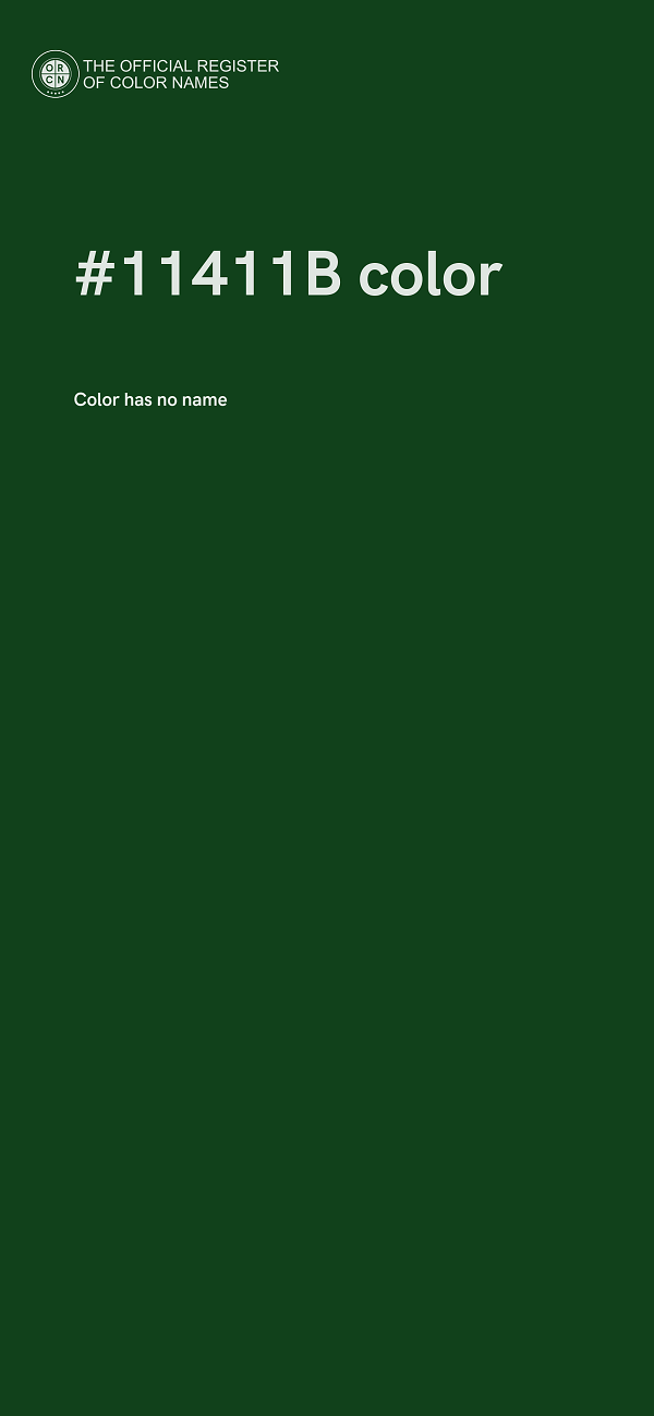 #11411B color image
