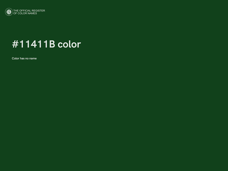 #11411B color image