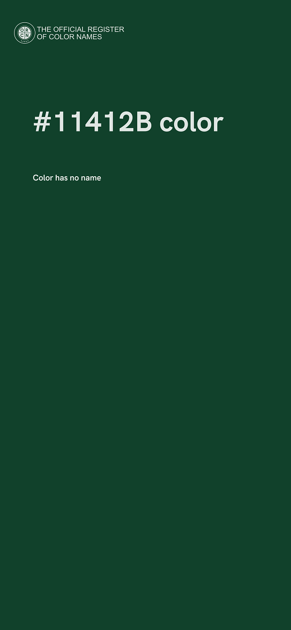 #11412B color image