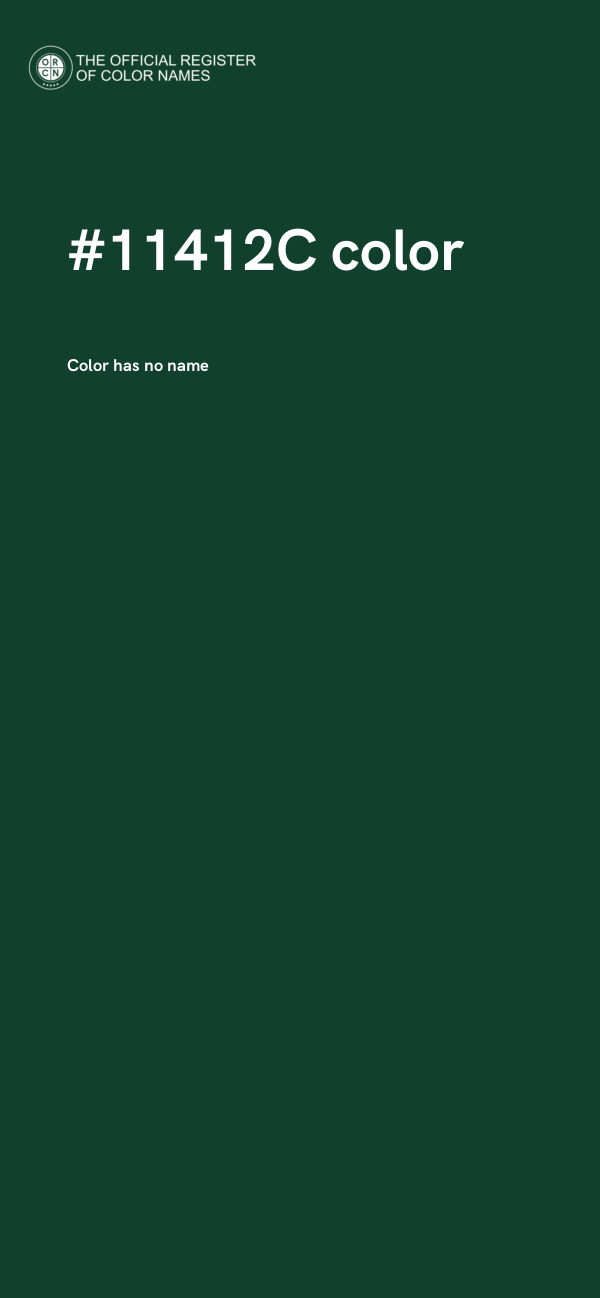 #11412C color image