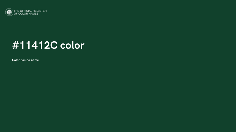 #11412C color image