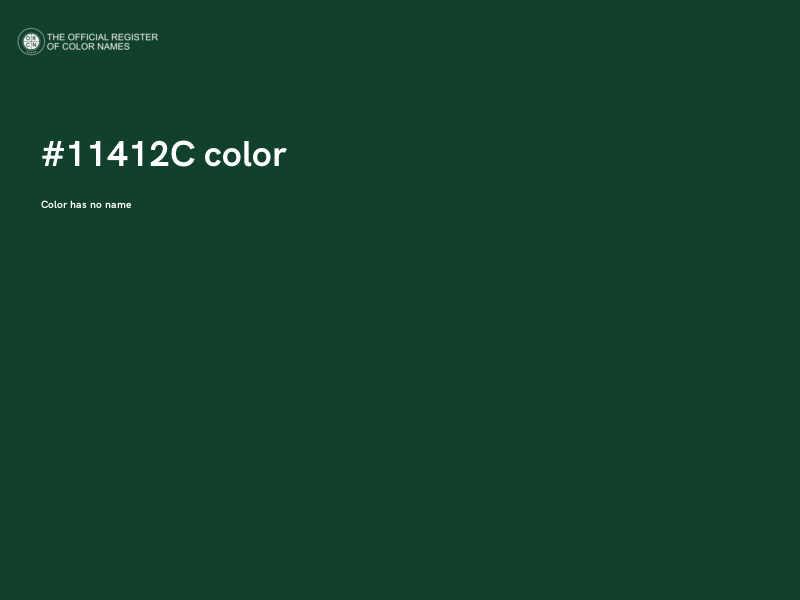 #11412C color image