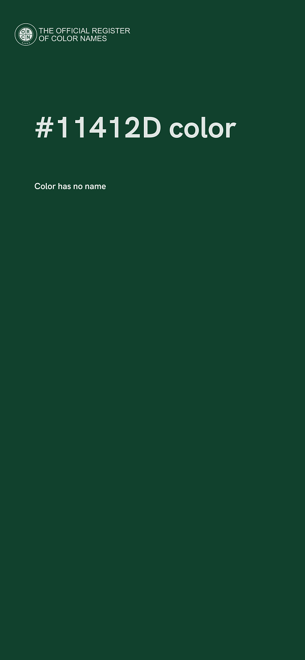 #11412D color image
