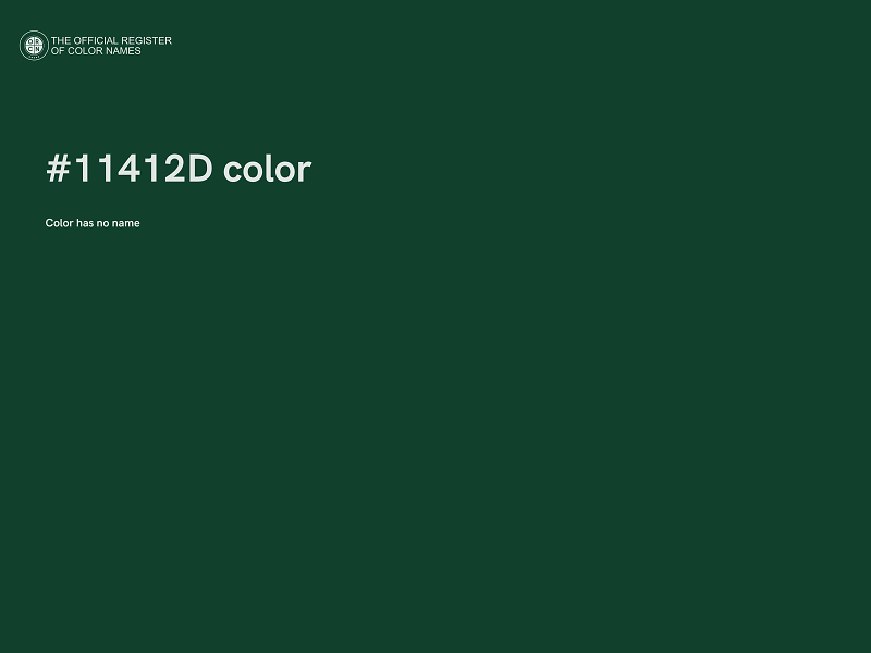 #11412D color image