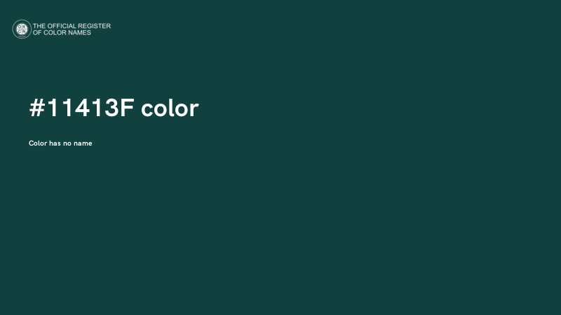 #11413F color image
