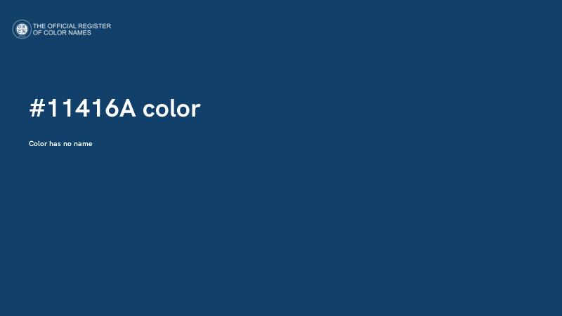 #11416A color image