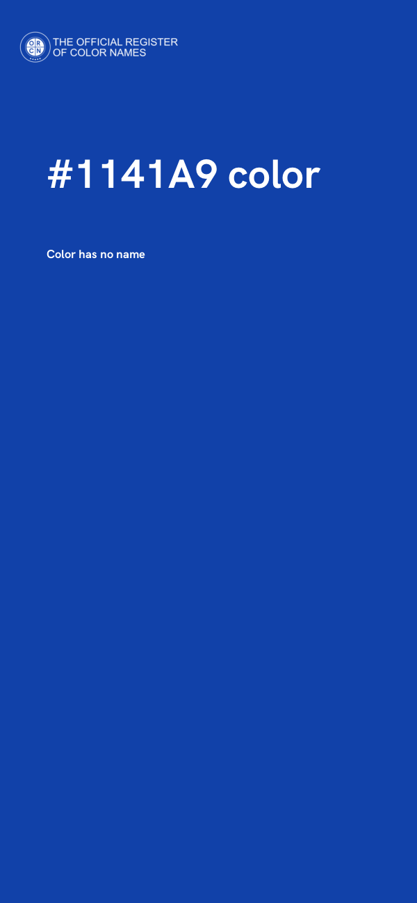 #1141A9 color image