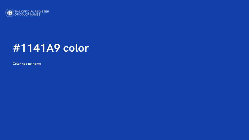 #1141A9 color image