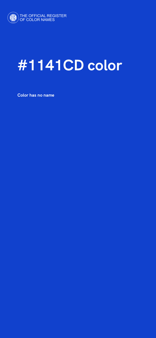 #1141CD color image