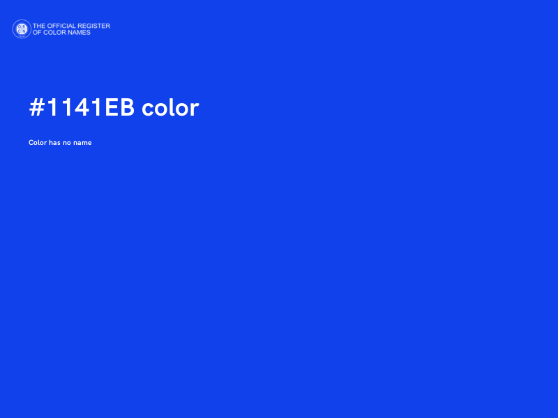 #1141EB color image
