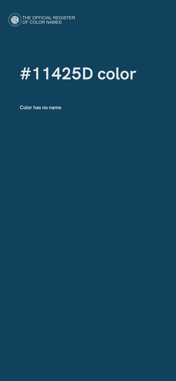 #11425D color image