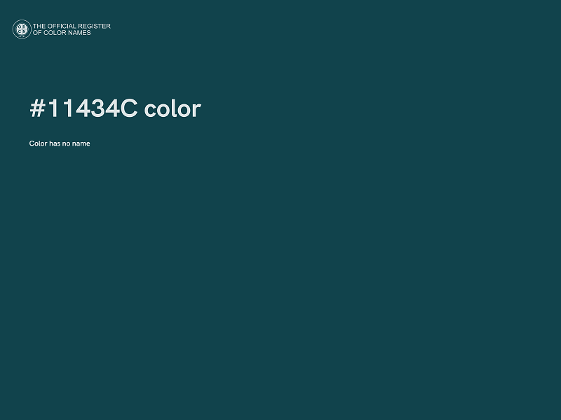 #11434C color image