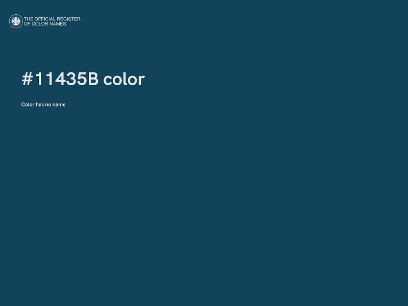 #11435B color image
