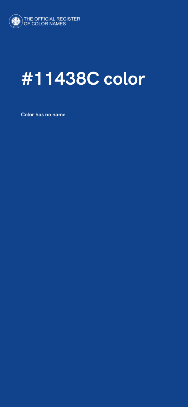 #11438C color image